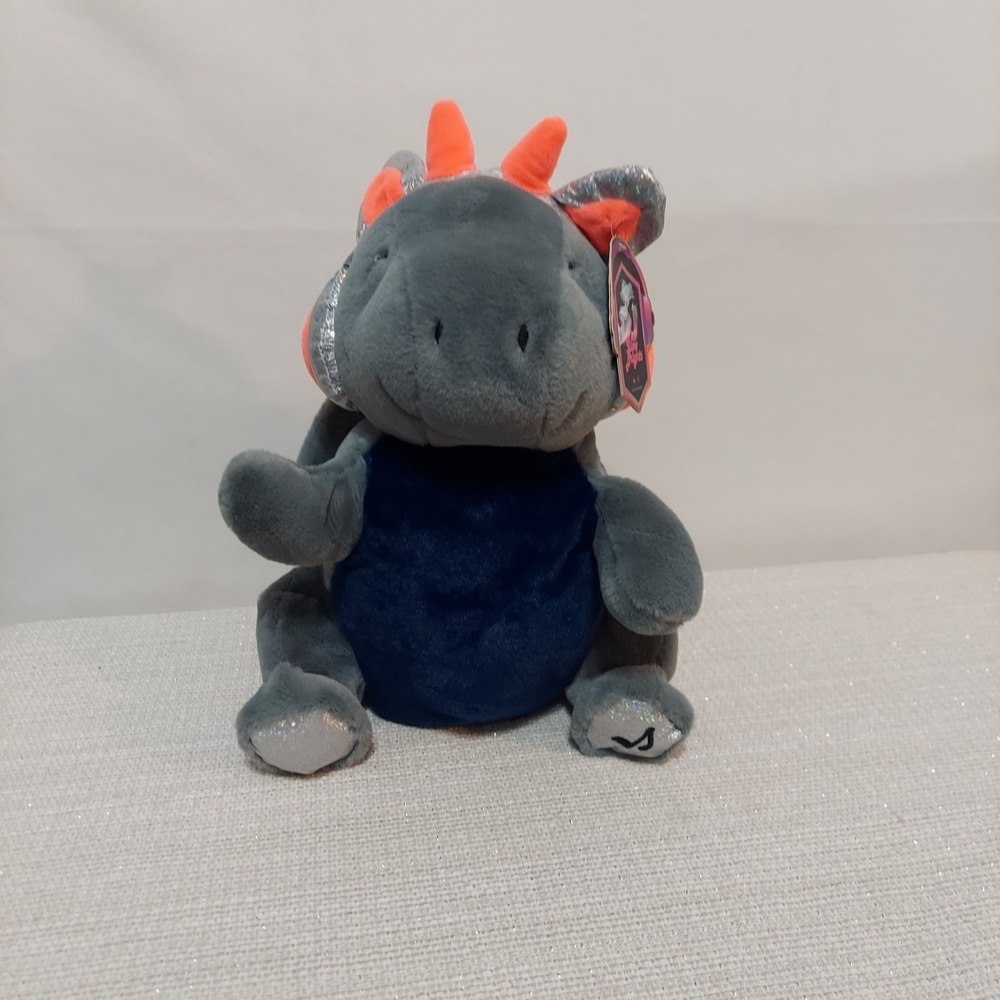 NEW FAO Schwarz Glow Brights Plush Dragon LED Lights & Sound Stuffed Animal Toy